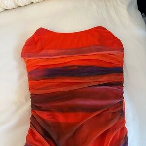 Princess Polly Red and Purple Mini Dress